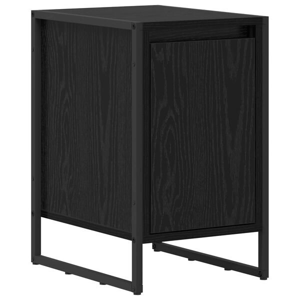 vidaXL Nočn&yacute; stol&iacute;k Čierny dub 39,5 x 30 x 50 cm Kompozitn&eacute; drevo