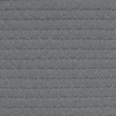 vidaXL Úložné koše 2 ks sivé a biele Ø24x18 cm bavlna