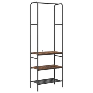 vidaXL Ve&scaron;iak na oblečenie Dymov&aacute; dub 60 x 30 x 171 cm