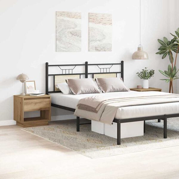 vidaXL Nočn&yacute; stol&iacute;k so z&aacute;suvkou 2 pcs Remeseln&yacute; dub 45 x 34 x 44 cm