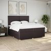 vidaXL Boxspring posteľ s matracom tmavohned&aacute; 200x200 cm l&aacute;tka