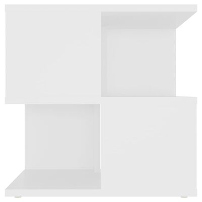 vidaXL Príručný stolík biely 40x40x40 cm drevotrieska
