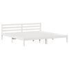 vidaXL R&aacute;m postele s čelnou doskou Biela 225,5 x 205,5 x 69,5 cm