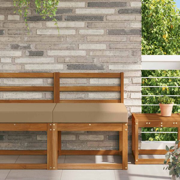 vidaXL Vank&uacute;&scaron; na vonkaj&scaron;iu pohovku Sivohned&aacute; 60 x 60 x 8 cm Polyester