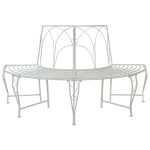 vidaXL Stromov&aacute; lavička 4-Počet miest 160 x 80 x 89 cm Oceľ