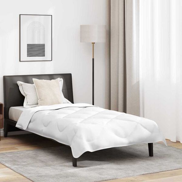 vidaXL Sada prikrývok s vankúšom 2 pcs Biela Mikrovlákno