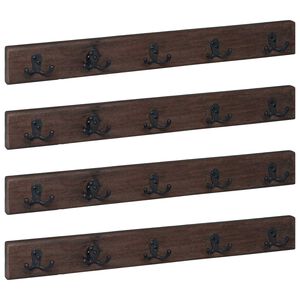 vidaXL Ve&scaron;iak Hned&aacute; 60 x 7 x 8 cm Mas&iacute;vne obnoven&eacute; drevo