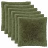 vidaXL Poťah na podložku 6 pcs HEERLEN Zelen&aacute; 60 x 60 cm PV fleece