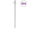 vidaXL Stanov&eacute; kol&iacute;ky 24 ks 30 cm 8 mm pozinkovan&aacute; oceľ