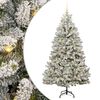 vidaXL Umel&yacute; vianočn&yacute; stromček 180 cm 300 LED Tepl&aacute; biela PVC a oceľ