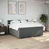 vidaXL Boxspring posteľ s matracom tmavosiv&aacute; 180x200 cm l&aacute;tka