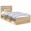 vidaXL R&aacute;m postele Sonoma dub 90 x 200 cm Kompozitn&eacute; drevo