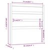 vidaXL Čelo postele medovohned&eacute; 81x4x100 cm mas&iacute;vna borovica