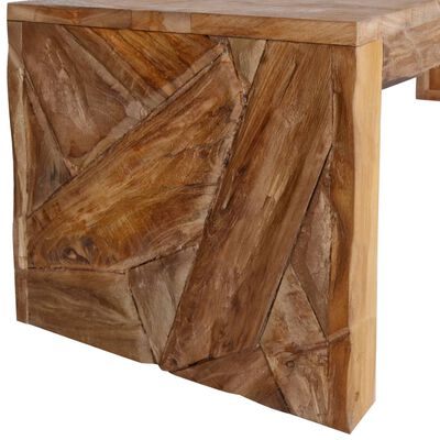 vidaXL TV stolík z teakového dreva, 120x35x35 cm