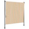 vidaXL Vonkaj&scaron;ia roleta oranžovo-biela 150x270 cm l&aacute;tka a oceľ