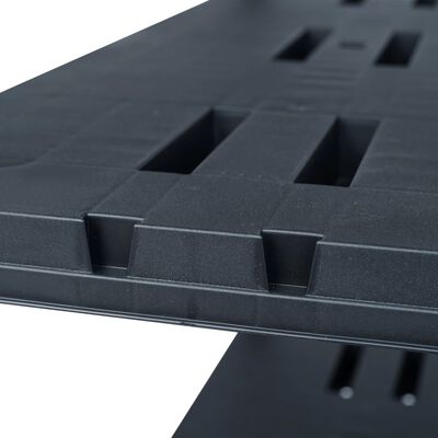 vidaXL Regál s úložnými poličkami čierny 90x40x180 cm plastový 260 kg