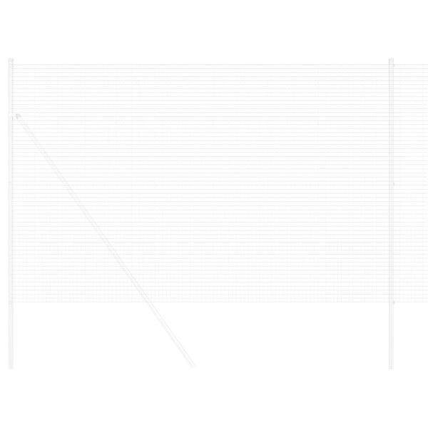 vidaXL Zvaren&yacute; dr&ocirc;ten&yacute; plot Strieborn&aacute; 1.6 x 25 m