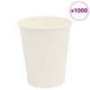 vidaXL Papierov&eacute; &scaron;&aacute;lky na k&aacute;vu 1000 ks 8oz 200ml biela