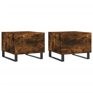 vidaXL Konferenčn&eacute; stol&iacute;ky 2 ks dymov&yacute; dub 50x50x40cm kompozitn&eacute; drevo
