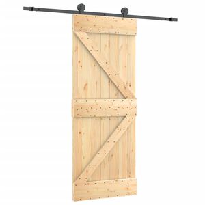 vidaXL Posuvn&eacute; dvere so sadou kovania 70x210 cm borovicov&yacute; mas&iacute;v