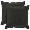 vidaXL Poťah na podložku 2 ks HOUTEN Čierna 80 x 80 cm Polyester