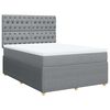vidaXL Boxspring posteľ s matracom bledosiv&aacute; 140x200 cm l&aacute;tka