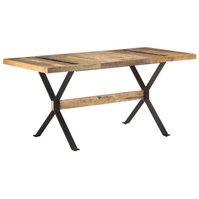 vidaXL Jedálenský stôl 160x80x76 cm, surové mangové drevo