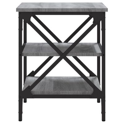 vidaXL Bočný stolík sivý sonoma 40x42x50 cm spracované drevo