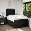 vidaXL Boxspring posteľ s matracom čierna 120x190 cm l&aacute;tka