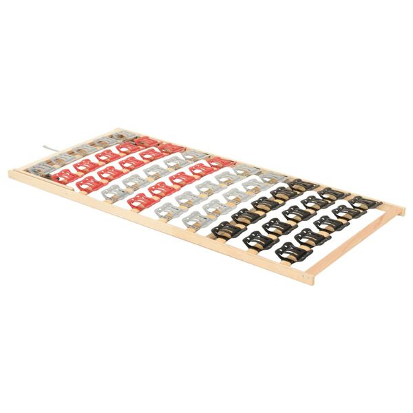 vidaXL R&aacute;m postele s 12 lamelami s nastaviteľnou hlavovou časťou 70x200 cm