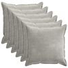 vidaXL Poťah na podložku 6 pcs HOUTEN Svetlosiv&aacute; 70 x 70 cm
