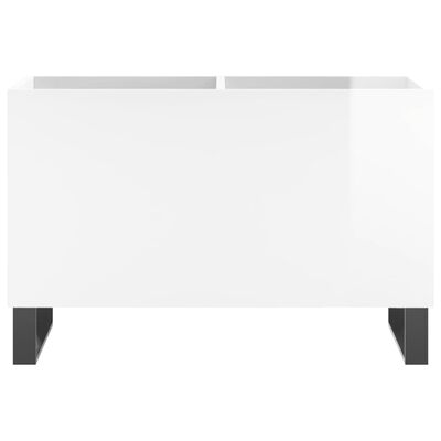 vidaXL Skrinka na platne lesklá biela 74,5x38x48 cm kompozitné drevo