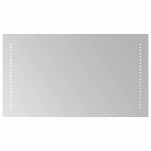 vidaXL Zrkadlo do k&uacute;peľne s LED Priehľadn&aacute; 70 x 40 cm tvrden&eacute; sklo