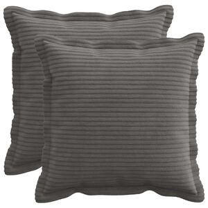 vidaXL Poťah na podložku 2 ks HOUTEN Tmavosiv&aacute; 30 x 30 cm man&scaron;estr