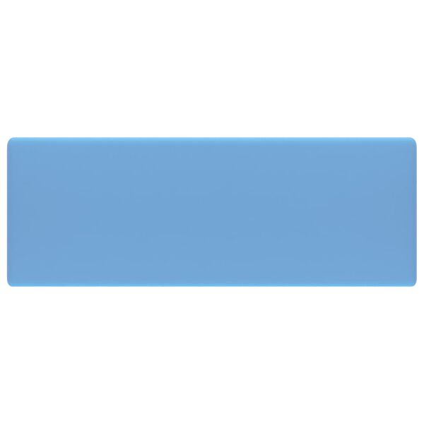 vidaXL Luxusn&eacute; um&yacute;vadlo, prepad, matn&eacute; svetlomodr&eacute; 41x41 cm, keramika