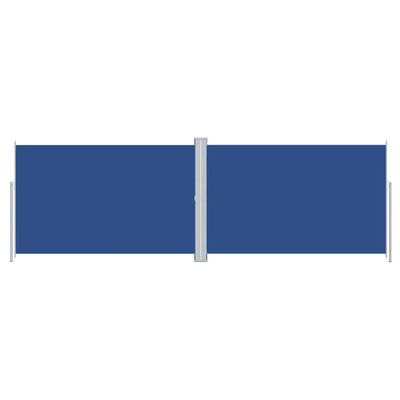 vidaXL Zaťahovacia bočná markíza modrá 220x600 cm