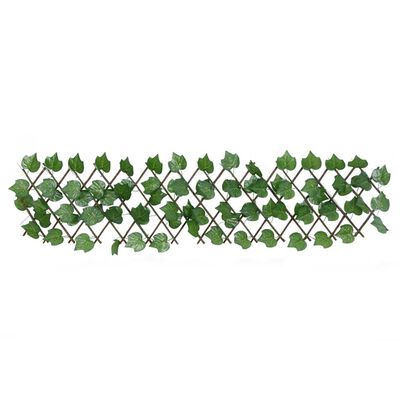 vidaXL Rozťahovacia mriežka s umelým hroznom zelená 5 ks 180x20 cm