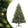vidaXL Umel&yacute; skladac&iacute; vianočn&yacute; stromček 300 LED di&oacute;d Zelen&aacute; 240 cm