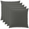vidaXL Poťah na podložku 6 pcs HEERLEN Antracitov&aacute; 80 x 80 cm
