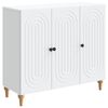 vidaXL Serv&iacute;rovacia skriňa Biela 89 x 34,5 x 80 cm Kompozitn&eacute; drevo