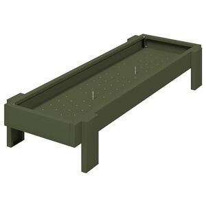 vidaXL Krmn&aacute; žľab pre slede Olivov&aacute; zelen&aacute; 80 x 28 x 13.5 cm