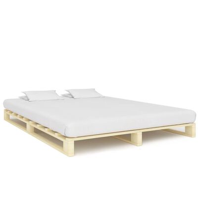vidaXL Paletový posteľný rám, borovicový masív 180x200 cm