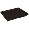 vidaXL K&uacute;peľňov&aacute; doska tmavohned&aacute; 60x60x(2-4) cm o&scaron;etren&yacute; mas&iacute;v