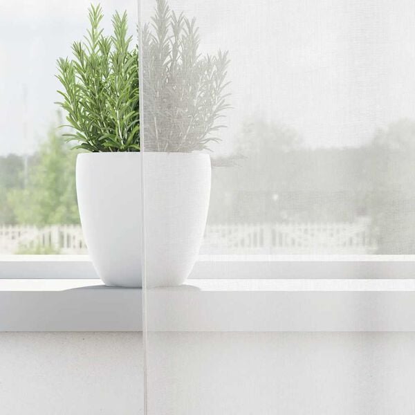 vidaXL Voálové závesy s priechodkami, 2 ks, biele