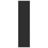vidaXL Šatník čierny 30x50x200 cm kompozitné drevo