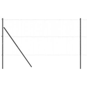 vidaXL Stĺp na plot. 26 pcs Siv&aacute; 3,2 x 3,2 x 170 cm