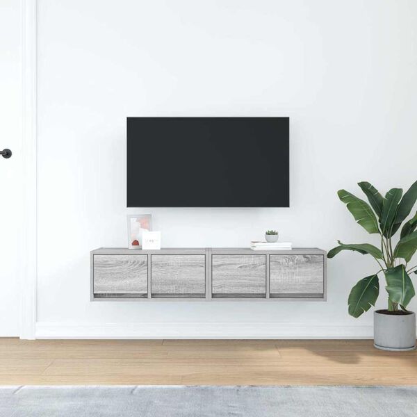 vidaXL TV stolíky 2 ks sivý dub sonoma 60x31x25,5 cm spracované drevo