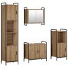 vidaXL Set kabinetov do k&uacute;peľne 4 ks Dub artisan 40 x 36 x 181 cm