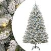 vidaXL Umel&yacute; vianočn&yacute; stromček 240 cm 300 LED Tepl&aacute; biela PVC a oceľ