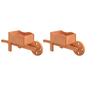 vidaXL F&uacute;rikov&eacute; kvetin&aacute;če 2 ks 47x15x19 cm jedľov&yacute; mas&iacute;v